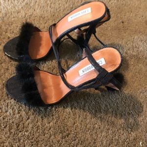 Black sandals size 10 never worn!